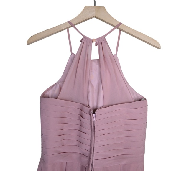 Azazie Ginny Junior Special Occasion A-Line Chiffon Dress in Dusty Rose  Small - Picture 6 of 11